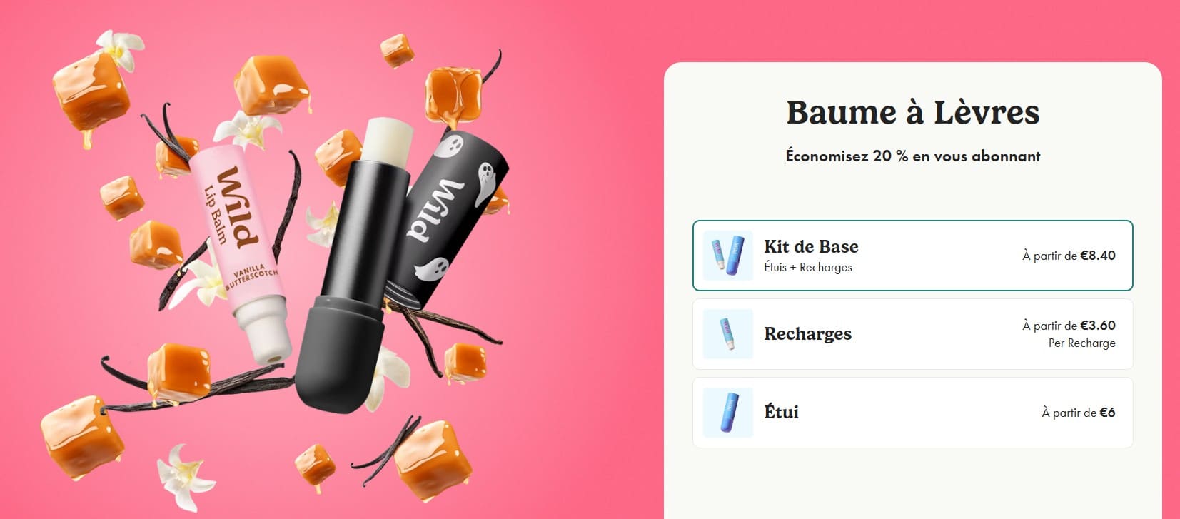 Mon avis sur les baumes à lèvres rechargeables WILD stick a levres a recharge WILD