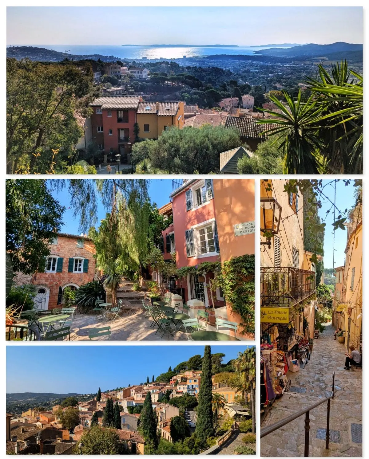 Automne ensoleillé en Méditerranée Porte des Maures dans les rues de bormes les mimosas