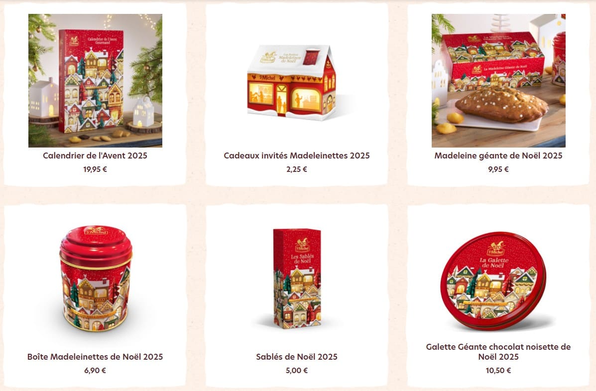 Collection Noël St Michel 2025 : des douceurs à savourer jusqu'à fin décembre ! boutique en ligne st michel