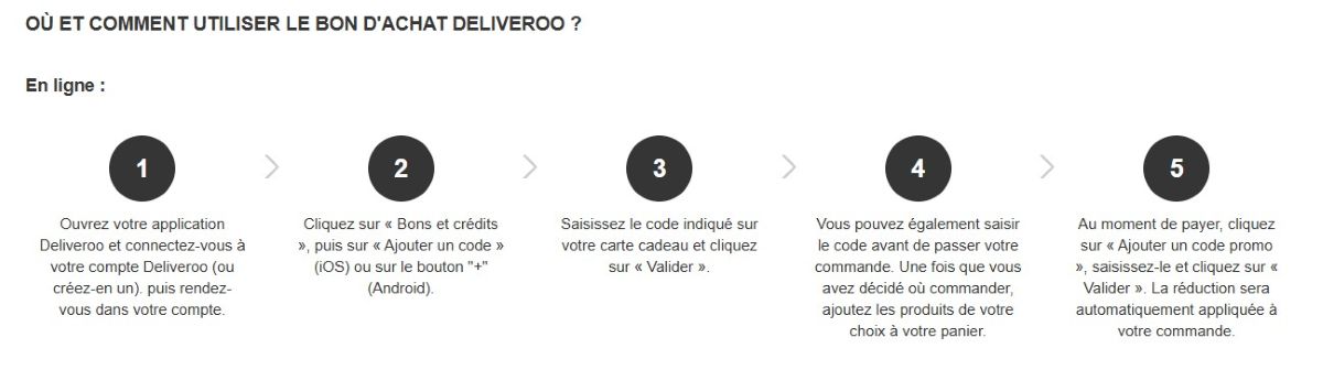 comment utiliser le bon achat deliveroo igraal