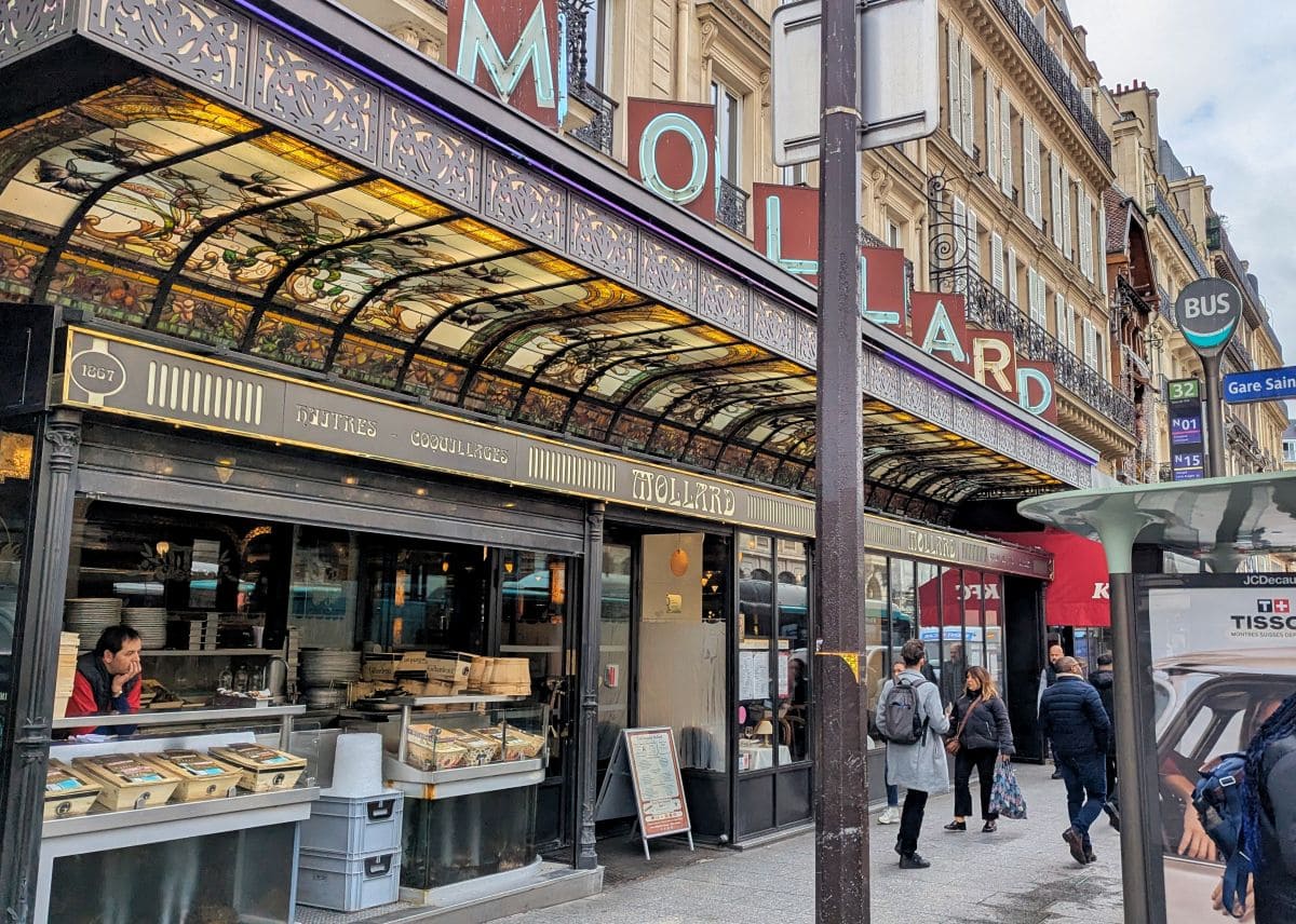 devanture restaurant mollard paris saint lazare