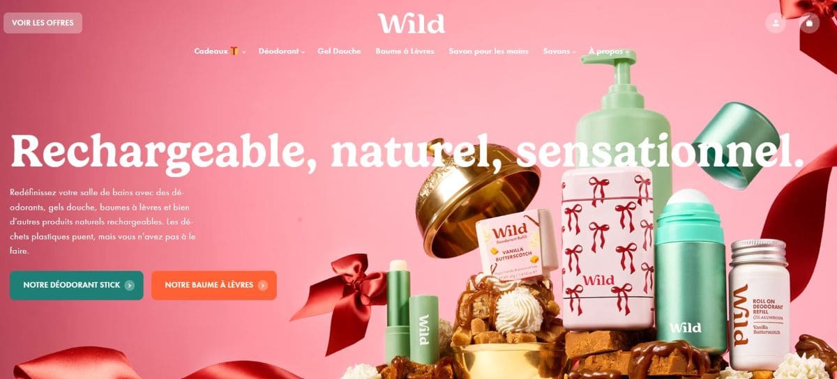 Mon avis sur les baumes à lèvres rechargeables WILD boutique en ligne WILD eshop