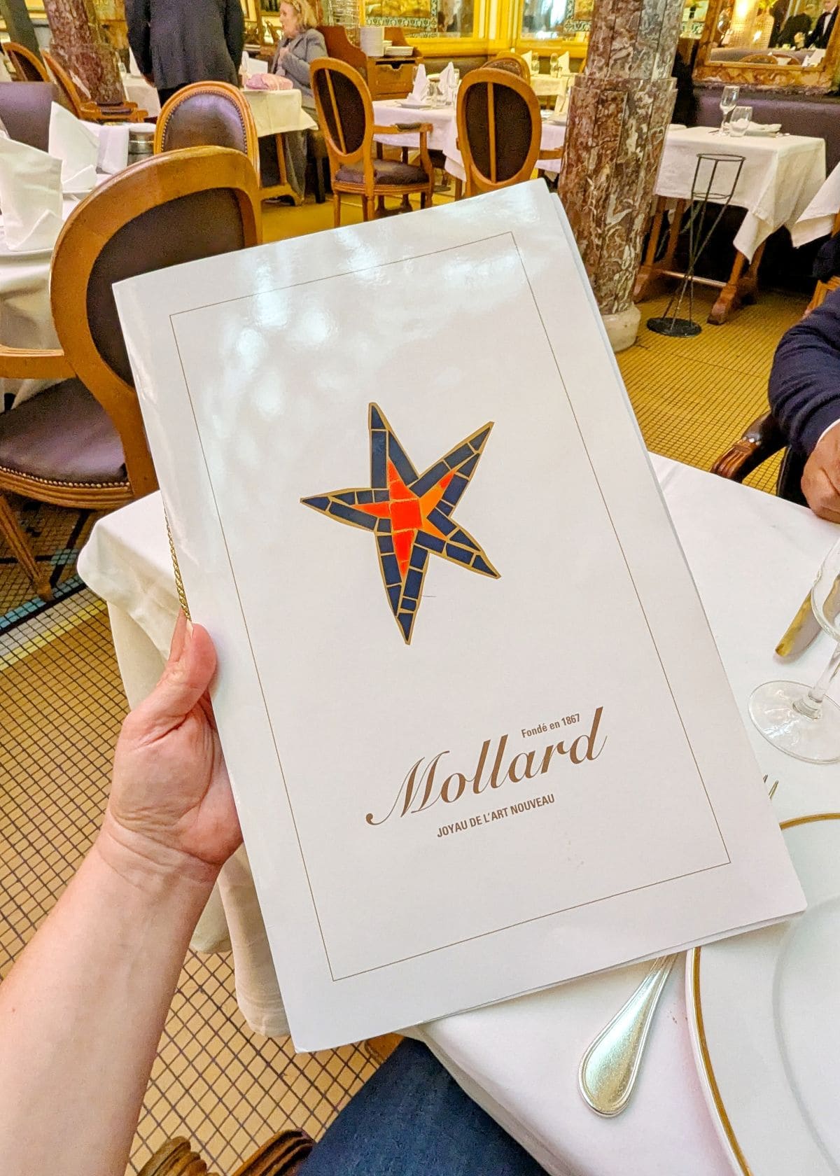 carte menu brasserie mollard paris maitre restaurateur