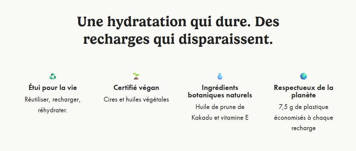 Mon avis sur les baumes à lèvres rechargeables WILD wild arguments pour baume a levres rechargeable