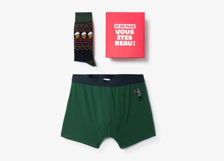 10 idées cadeaux pour homme à -20€ chez Jules ! coffret boxer et chaussettes jules