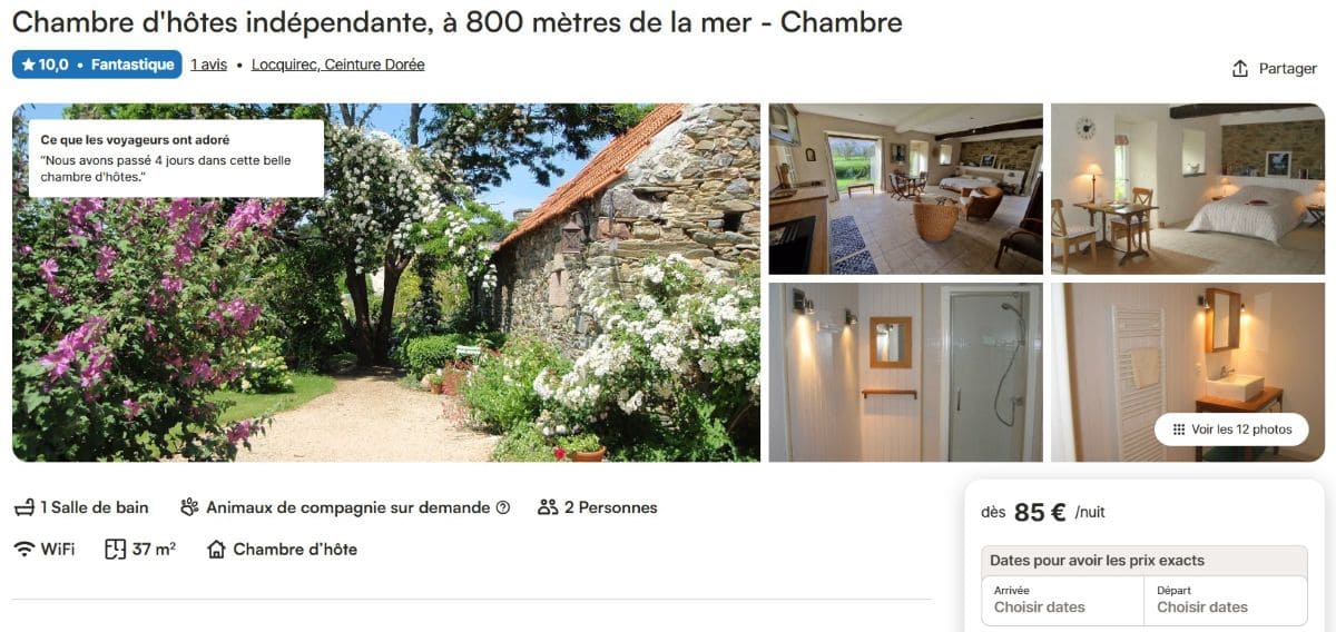 Vacances dans le Finistère : 6 bons plans pour se loger à petit prix ! chambre d hotes finistere