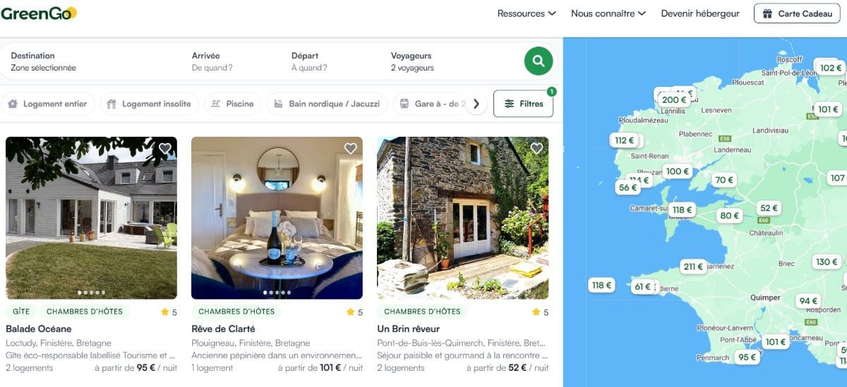 Vacances dans le Finistère : 6 bons plans pour se loger à petit prix ! chambres d hotes dans le finistere