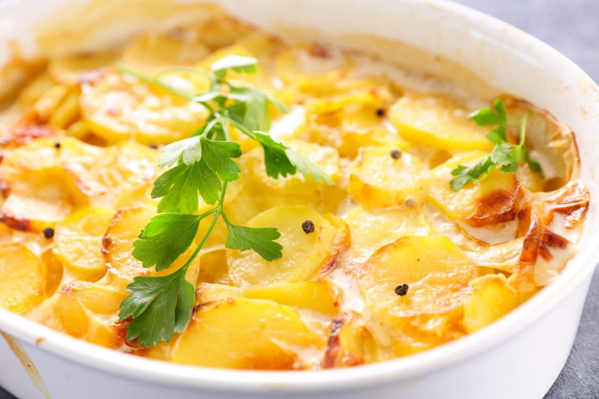 7 plats végétariens faciles et pas chères pour la semaine gratin dauphinois