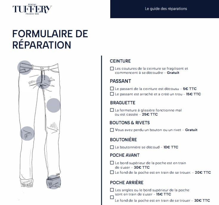 retouches et reparations de jeans abimes