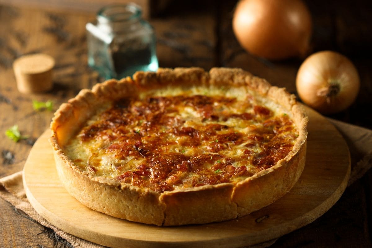 7 plats végétariens faciles et pas chères pour la semaine tarte a l oignon