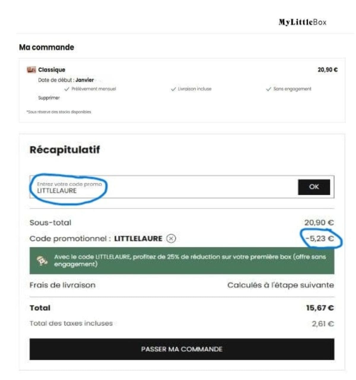 Code promo My Little Box : -25 % en 2026 ! My little box abonnement classique avec code promo littlelaure V2