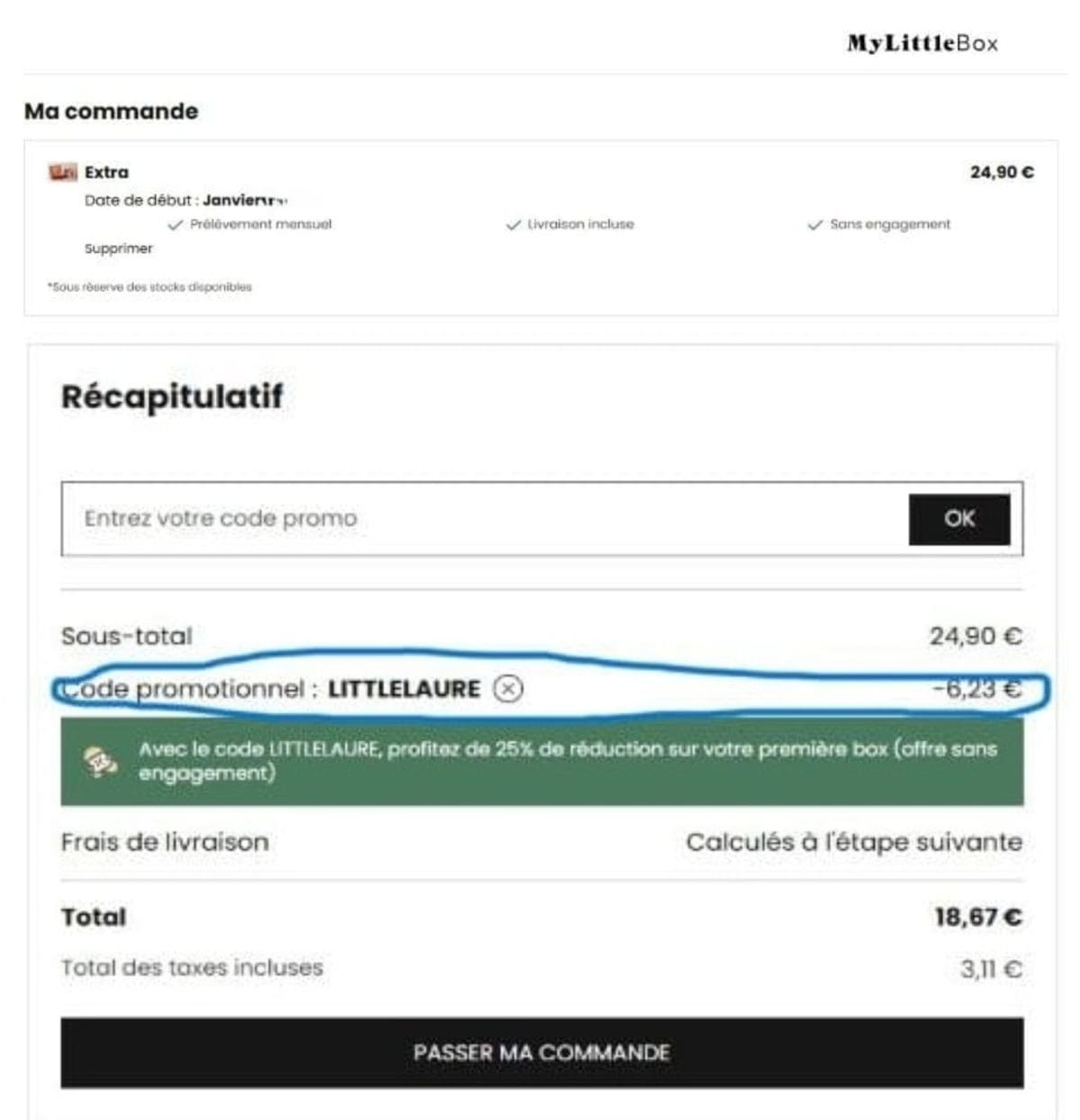 Code promo My Little Box : -25 % en 2026 ! code promo my little box applique sur abonnement extra