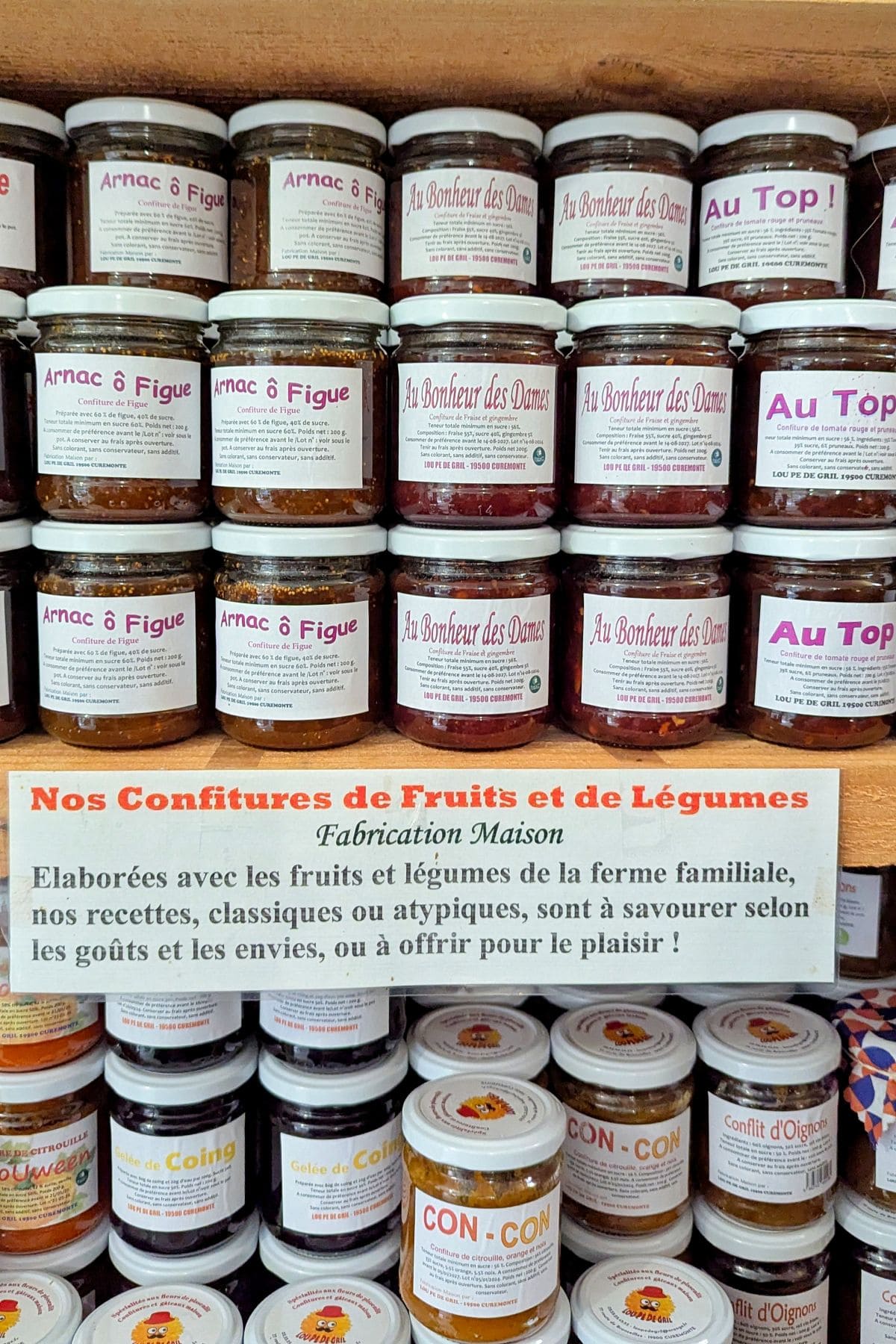 6 souvenirs de Brive-la-Gaillarde à rapporter confitures lou pe de gril curemonte