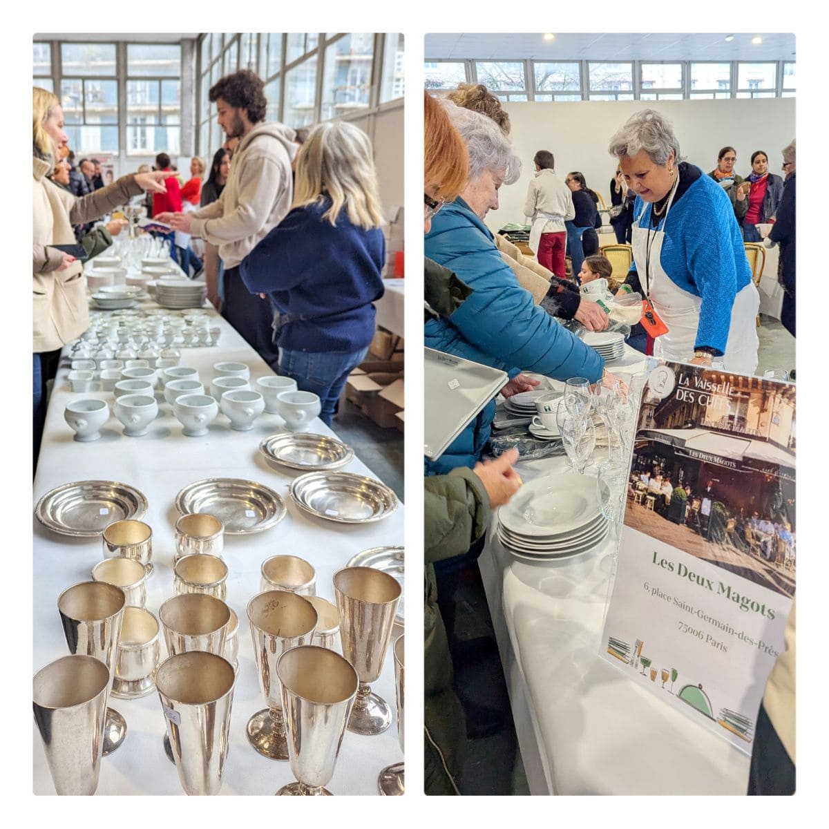 Vente Vaisselle des chefs à Paris en février 2026 ! argenterie vendue pendant la vente vaisselle des chefs a paris en 2025