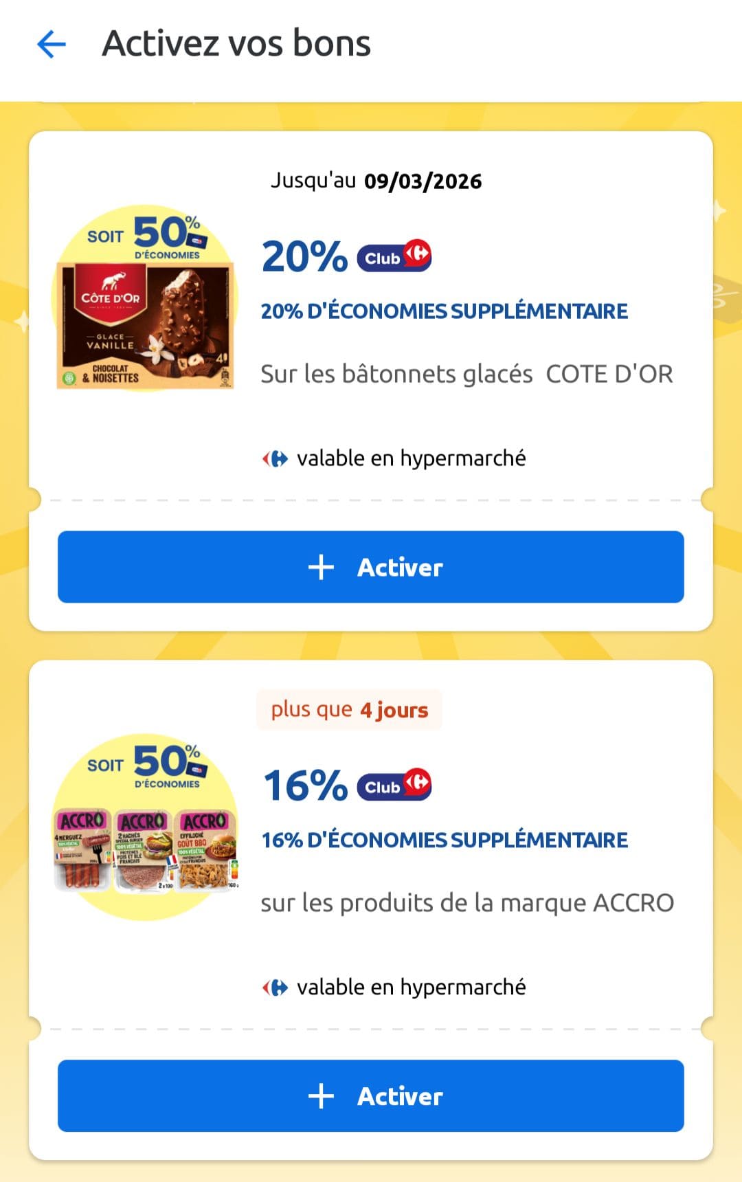 Où trouver des bons de réduction ? bons de reduction a activer sur carte de fidelite des supermarches