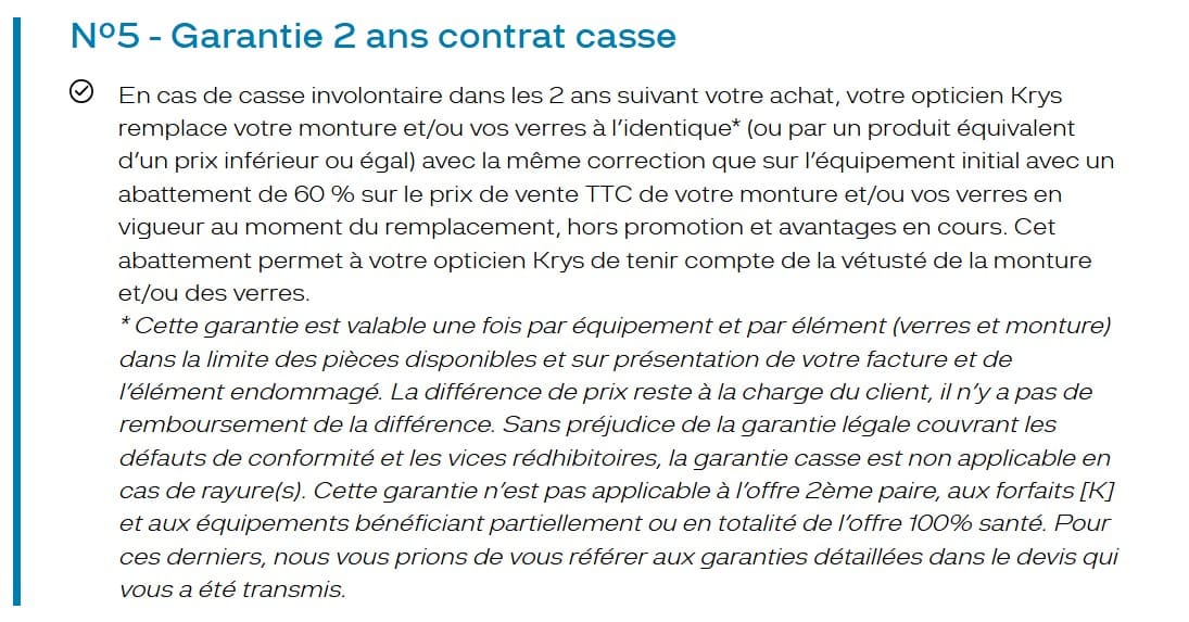 Krys : 9 bons plans lunettes à saisir ! garantie casse 2 ans krys