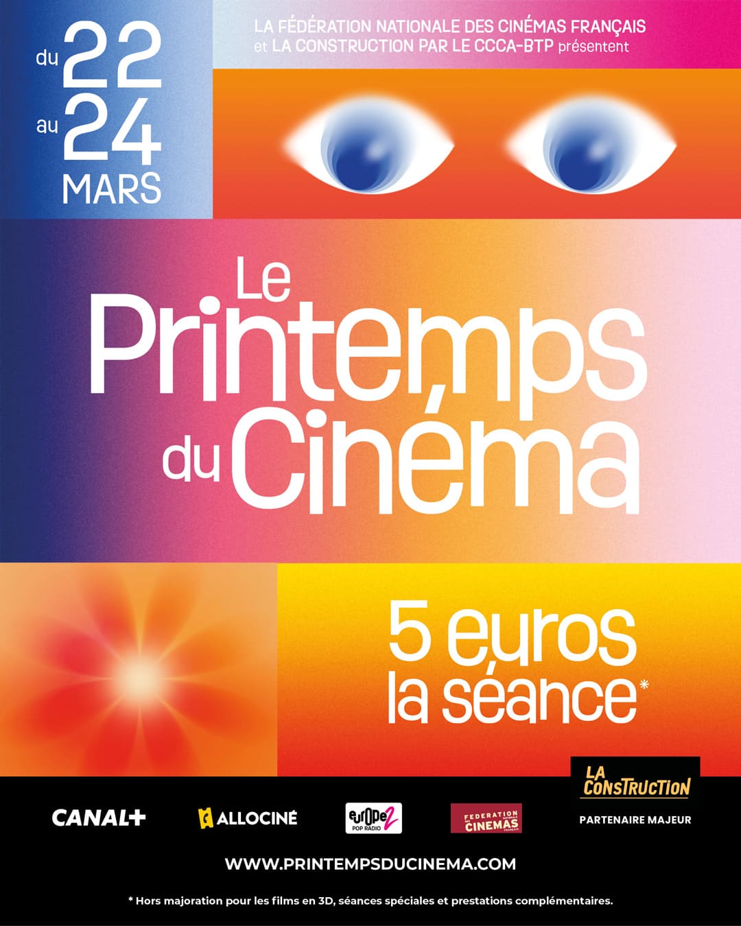5€ la place pendant le Printemps du Cinéma 2026 ! affiche printemps du cinema 2026