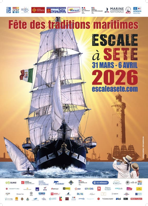 Escale à Sète, 11 excellentes raisons d'assister à la prochaine édition ! affiche escale a sete 2026