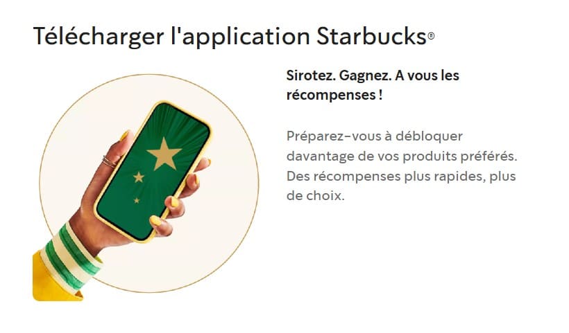 Starbucks Rewards : parfait pour obtenir des produits gratuits ! application starbucks rewards