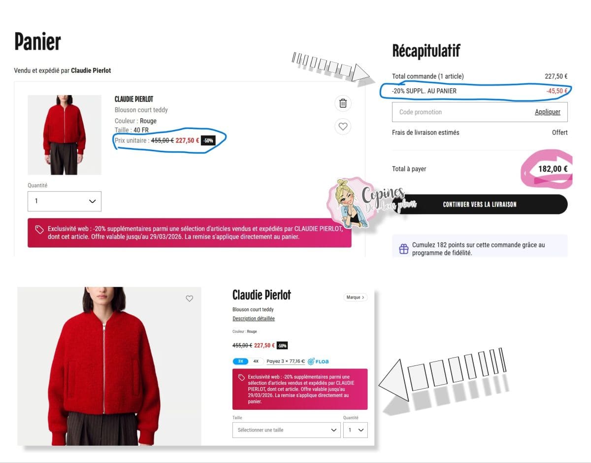 Les 3J GALERIES LAFAYETTE 2026, c'est parti ! bon plan claudie pierlot 3J galeries lafayette