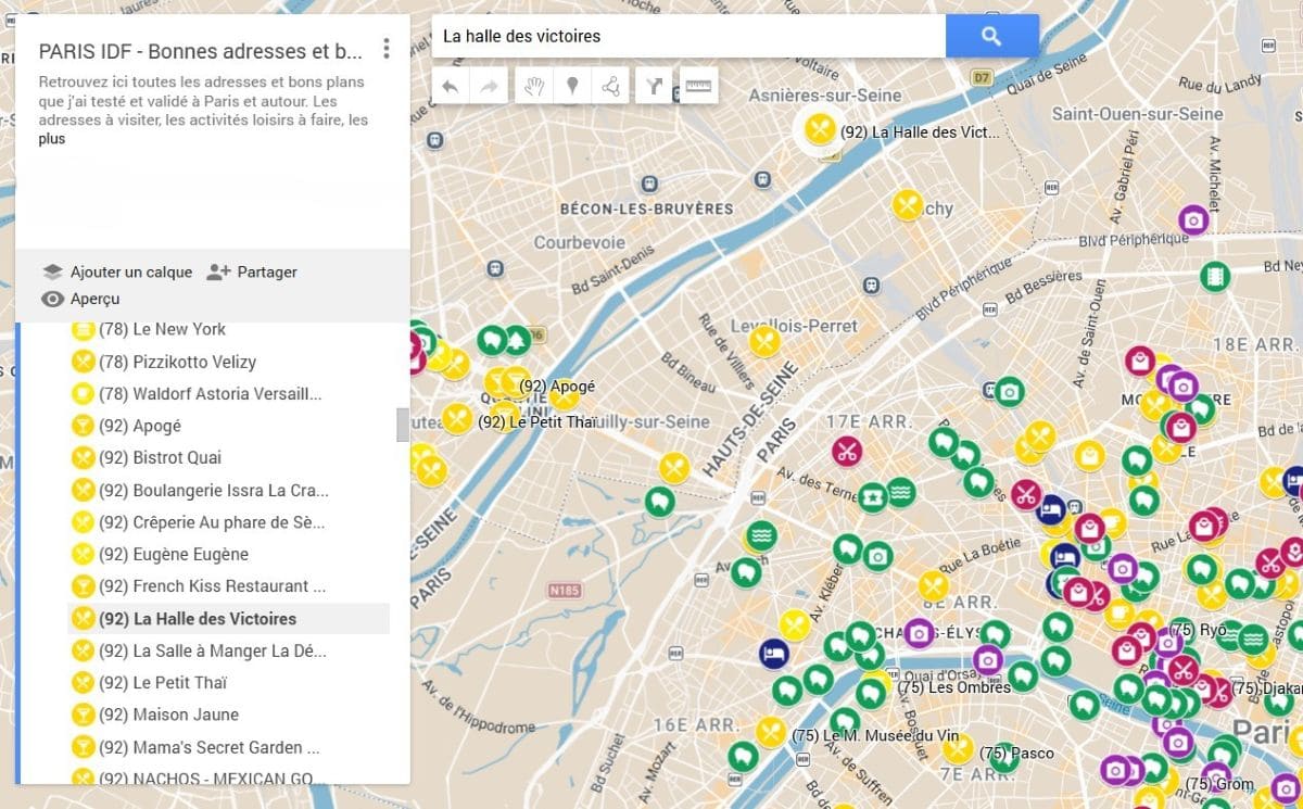 La halle des Victoires, food court idéal pour un tour du monde gourmand ! carte pour se rendre a la halle des victoires a asnieres sur seine