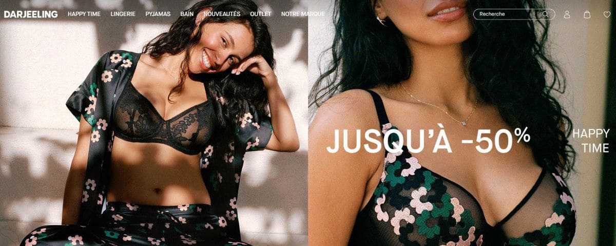 Darjeeling : les 5 bons plans de la marque de lingerie marque de lingerie DARJEELING