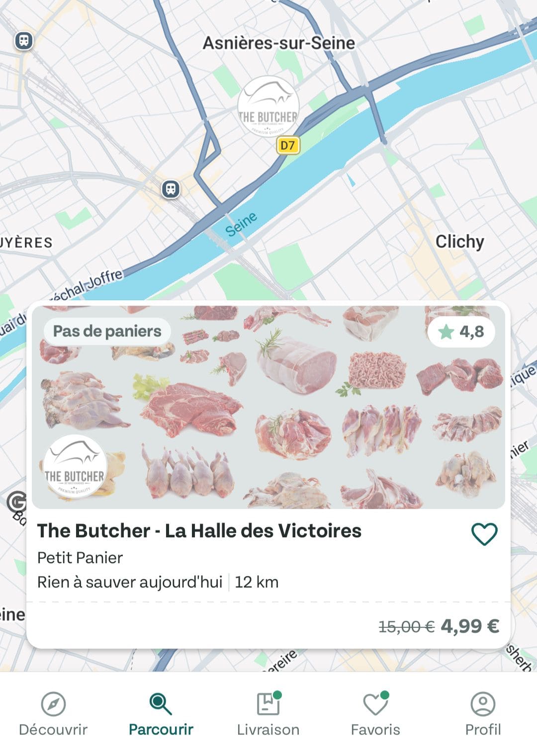 La halle des Victoires, food court idéal pour un tour du monde gourmand ! panier anti gaspi the butcher sur too good to go