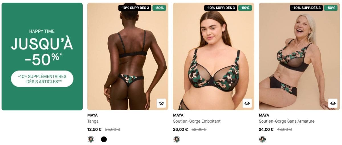 Darjeeling : les 5 bons plans de la marque de lingerie promotions darjeeling happy time