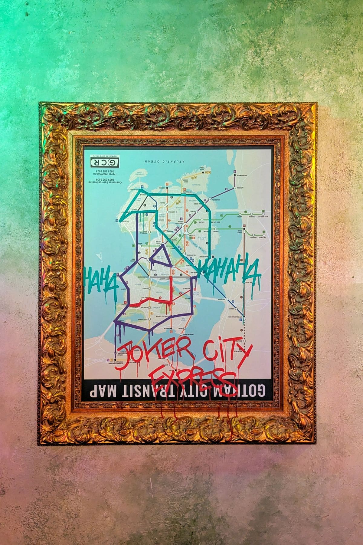 Batman Escape à Paris : immersion totale dans Gotham City tableau joker the batman escape