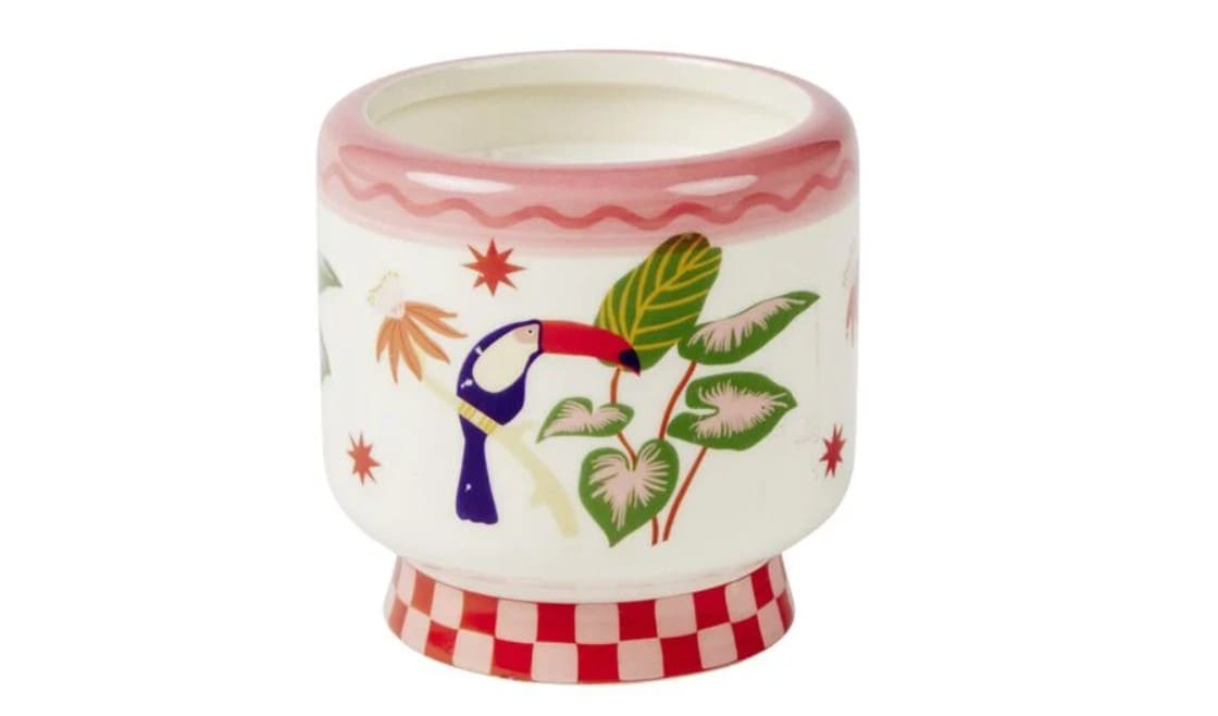 9 idées cadeaux GiFi à petit prix pour la fête des mères bougie parfumee gifi pot en ceramique toucan