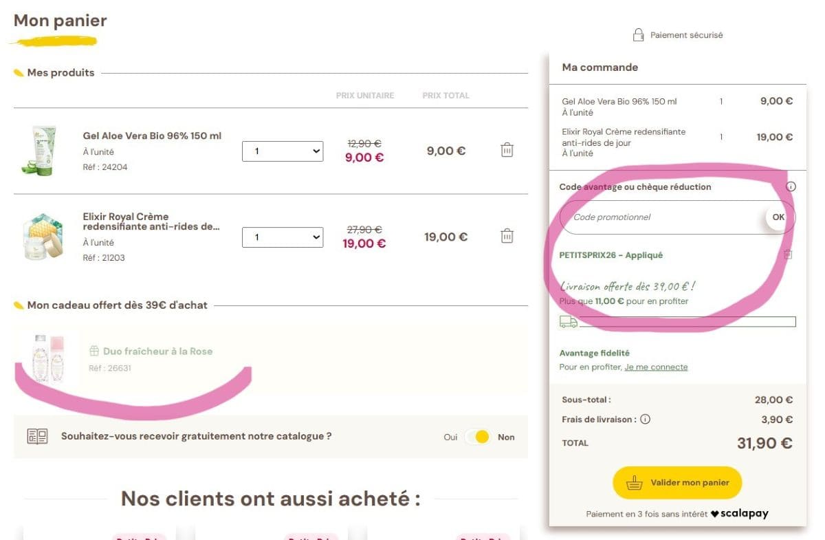 Code promo Fleurance Nature : -34% + 2 soins offerts + livraison gratuite application du code promo fleurance nature mai 2026 sur panier