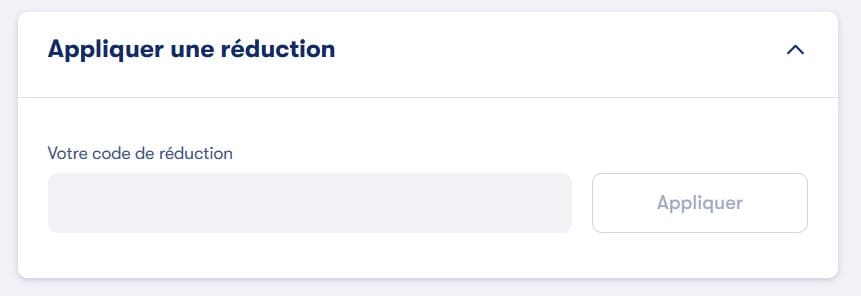 Code promo OMIO : -12% sur votre 1er voyage ! zone de saisie du code promo omio dans l application