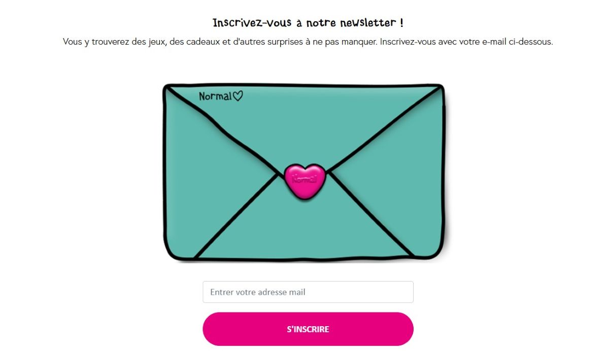 Newsletter NORMAL : le bon plan pour recevoir des cadeaux 🎁 inscription newsletter normal