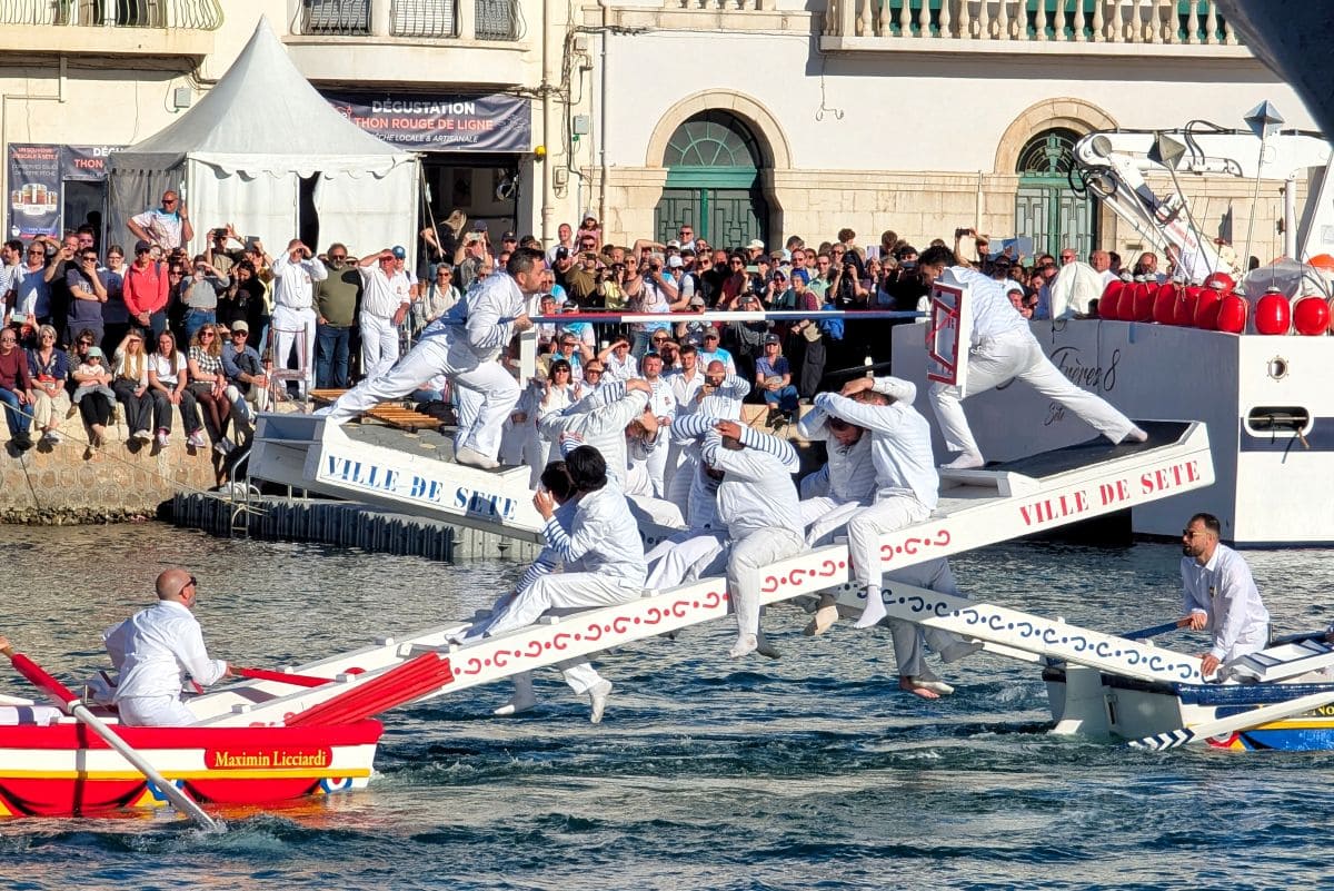 Escale à Sète, 11 excellentes raisons d'assister à la prochaine édition ! jouteurs pendant escale a sete