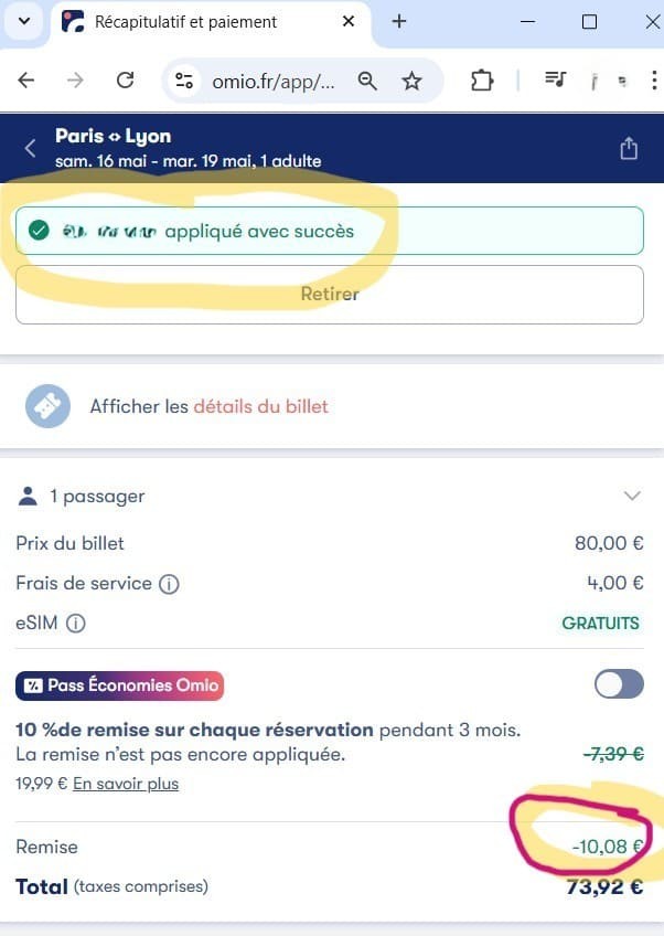 Code promo OMIO : -12% sur votre 1er voyage ! reduction a obtenir en utilisant le code promo OMIO