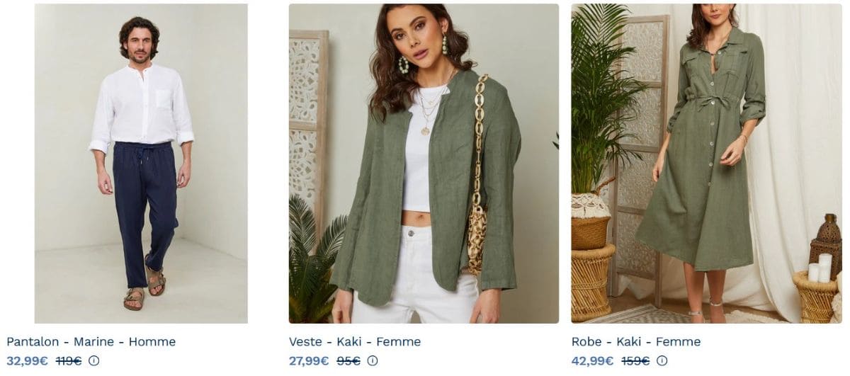 Code promo The Bradery : 15€ offerts sur votre 1ère commande Vente privee Autour du Lin the bradery