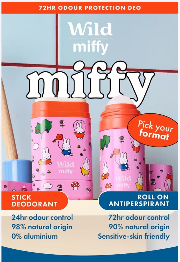 Collection WILD x MIFFY : la collab rechargeable trop craquante avantages deo rechargeables wild collection x miffy