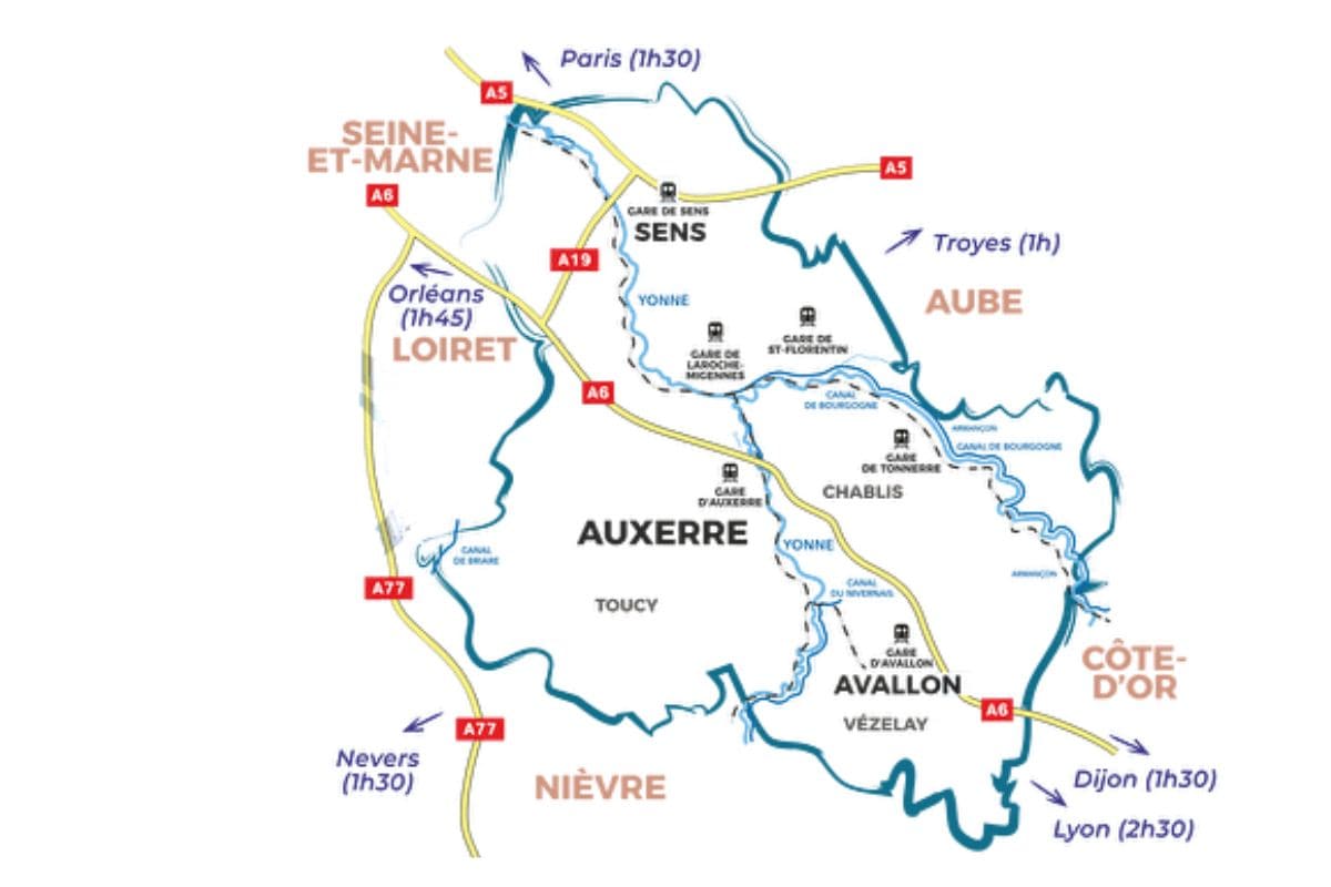 Lueurs de Vezelay : escapade lumineuse depuis Paris avallon gare la plus proche de vezelay