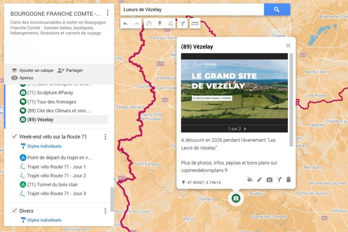 Lueurs de Vezelay : escapade lumineuse depuis Paris Lueurs de vezelay bon plan sur la carte des bons plans en bourgogne de copinesdebonsplans.fr