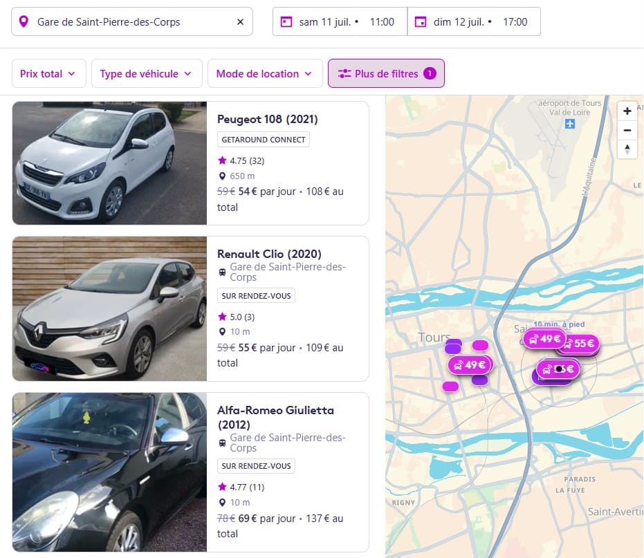 Visiter Loches, pépites et bons plans location de voiture entre particuliers a la gare de saint pierre des corps
