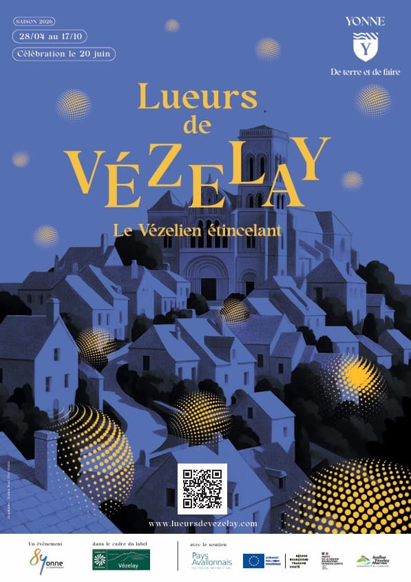 Lueurs de Vezelay : escapade lumineuse depuis Paris les lueurs de vezelay affiche officielle 2026