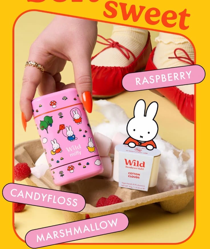 Collection WILD x MIFFY : la collab rechargeable trop craquante senteur wild cotton clouds avec collection miffy