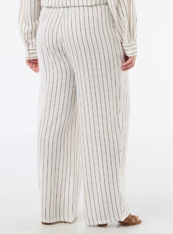 Pantalons fluides pour femme : confort et petits prix pantalon fluide a rayures fines