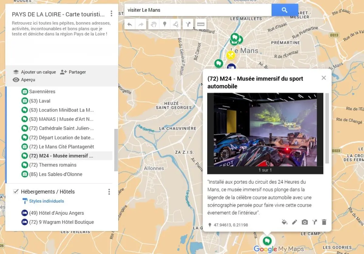 M24 : immersion au coeur des 24h du Mans carte des bonnes adresses et bons plans au mans par copinesdebonsplans.fr