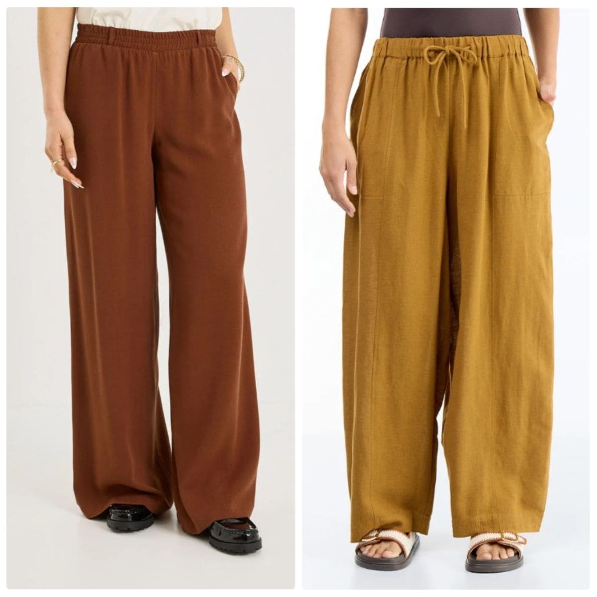Pantalons fluides pour femme : confort et petits prix pantalons fluides femme coupe ample