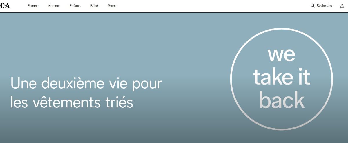 4 enseignes pour échanger vos vieux vêtements contre des réductions programme recyclage vetements we take it back c&a