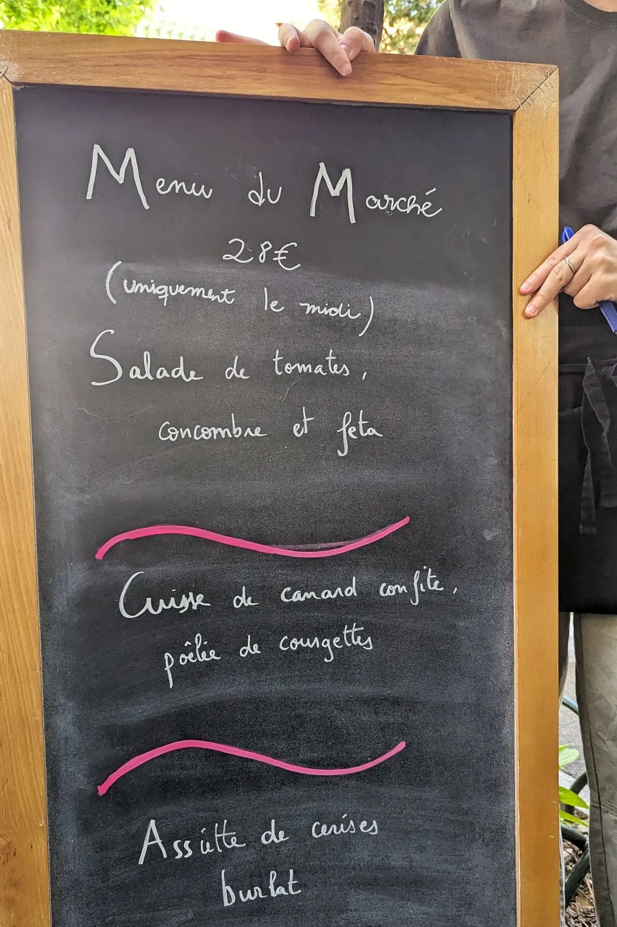 L’Andouille à Puteaux : j’ai testé cette terrasse bretonne menu du marche a 28 euros le midi restaurant l andouille a puteaux