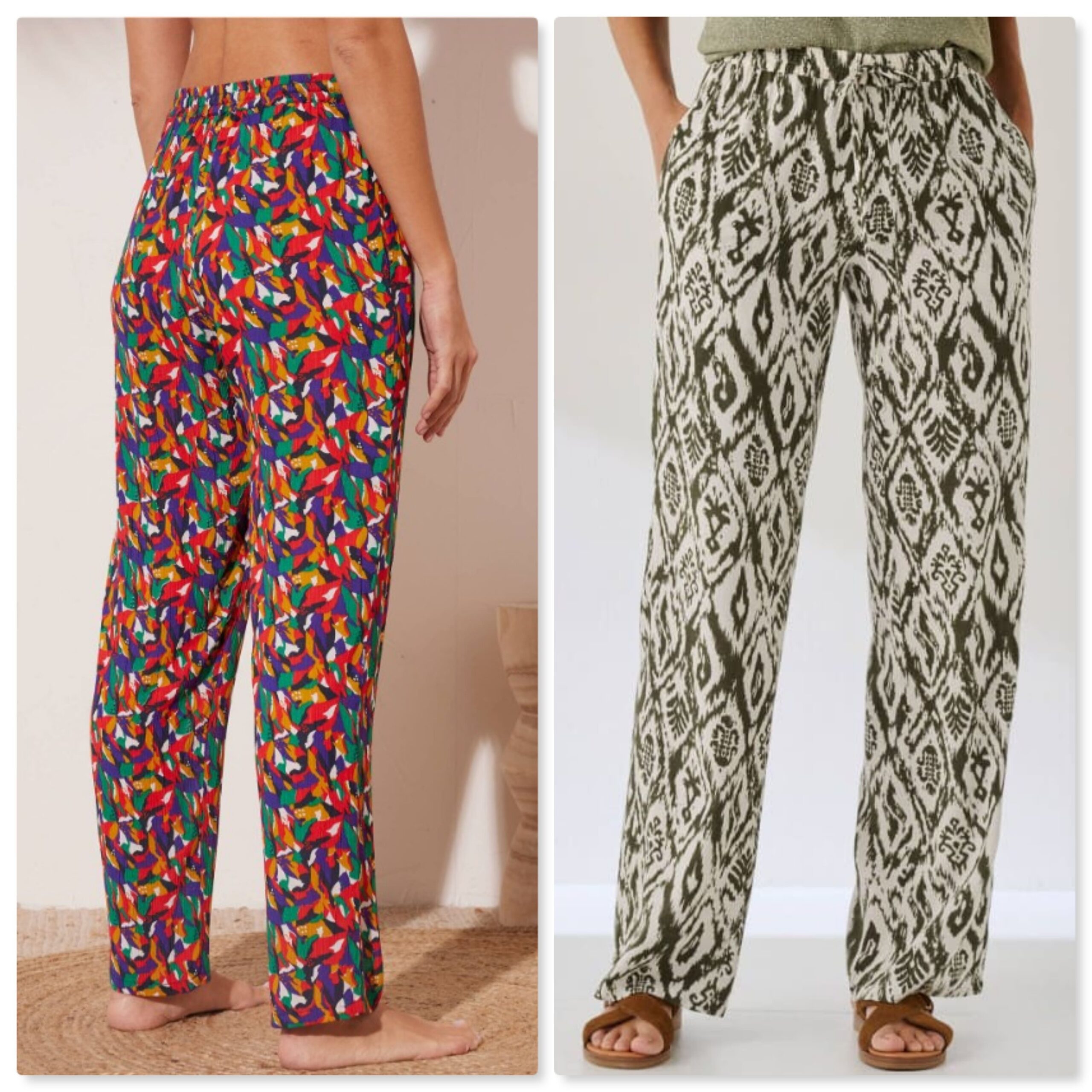 Pantalons fluides pour femme : confort et petits prix pantalons fluides blanche porte