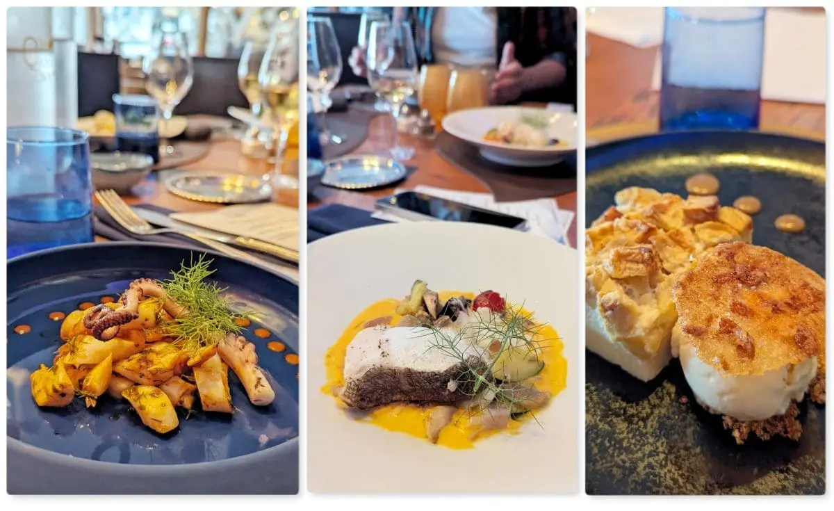 Visiter la presqu’île de Crozon : pépites et bons plans de Morgat à Camaret plats du restaurant le quai des saveurs a camaret sur mer