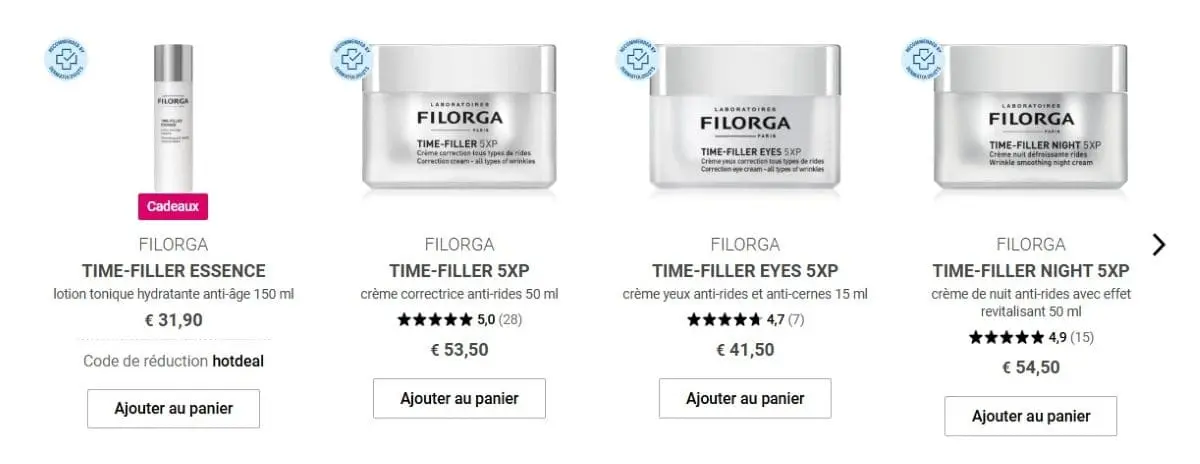 Comment construire une routine visage efficace contre le vieillissement cutané ? produits filorga vendus chez NOTINO